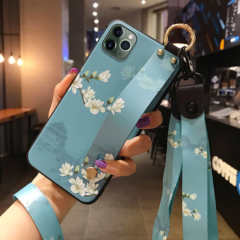 Case Tendencia LUXO com Cordão e Pingente  - Para iPhone