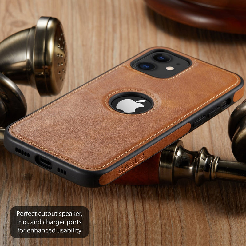 Case Couro Slim Luxo - Para iPhone