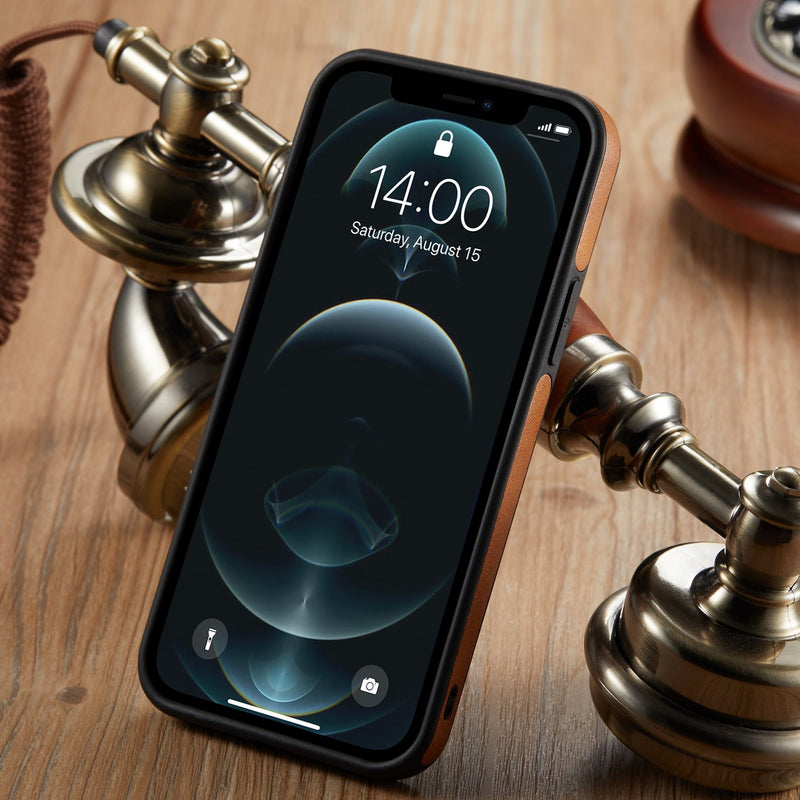 Case Couro Slim Luxo - Para iPhone 16