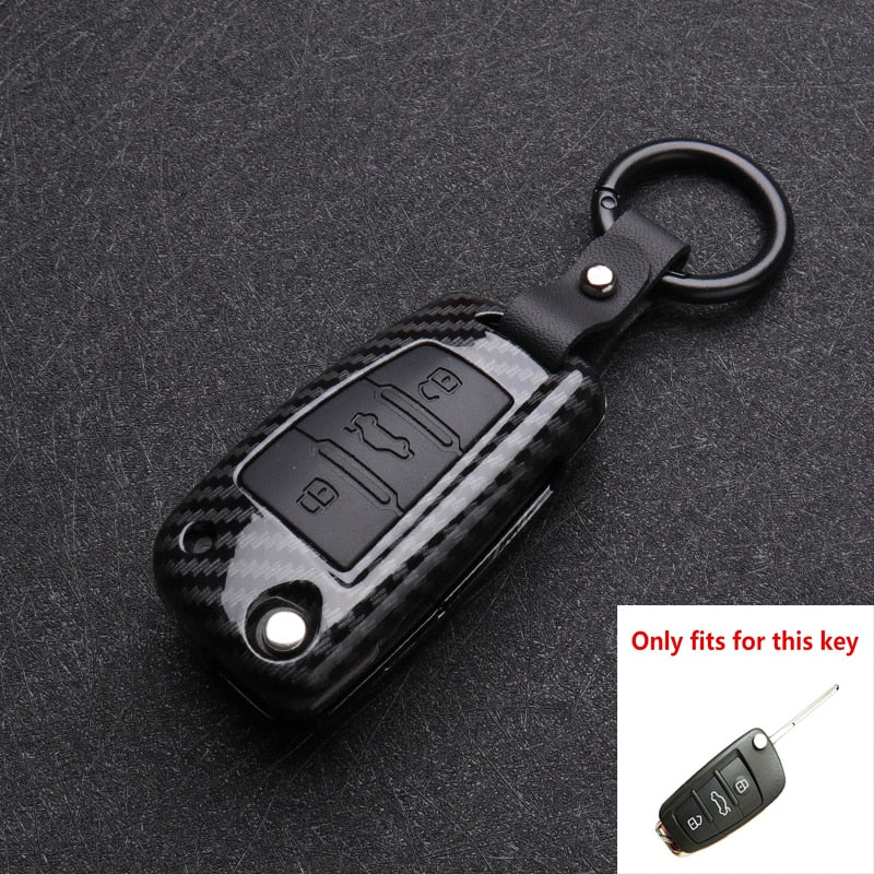 Capa de Silicone Carbon Premium para chave Audi