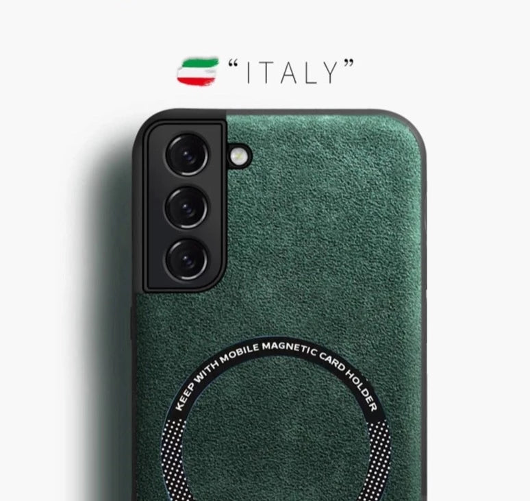 Case Magsafe Couro Italy Samsung