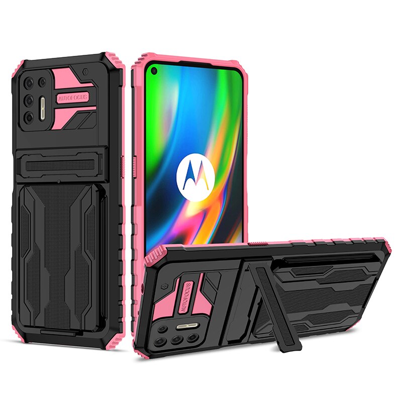 Case Anti Choque Luxo c/ Espaço para Cartão - Para Motorola