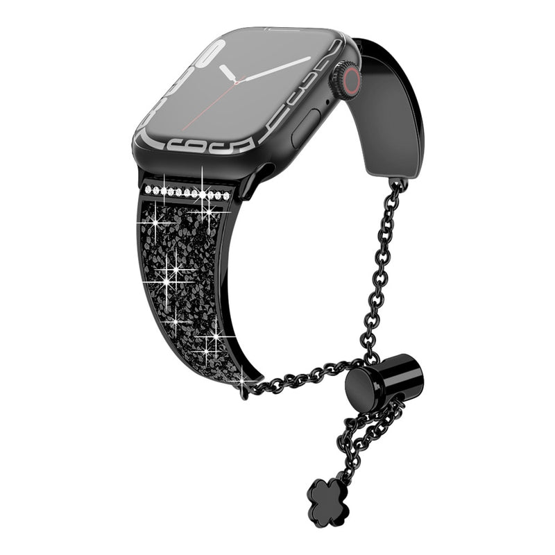Bracelete Diamantes Luxo Ajustável Apple Watch