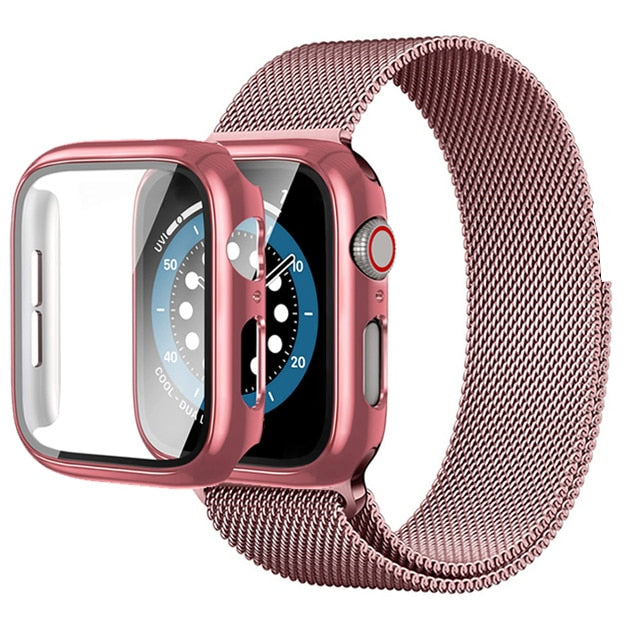 Case Metal Blindex c/ Pulseira Apple Watch