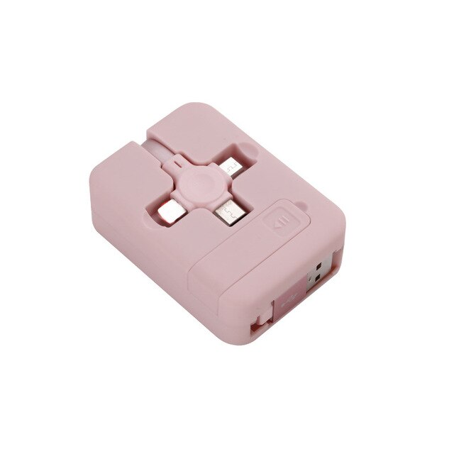 Cabo Carregador 3 em 1 c/ Suporte - iOS e Android | SmartCharger Turbo