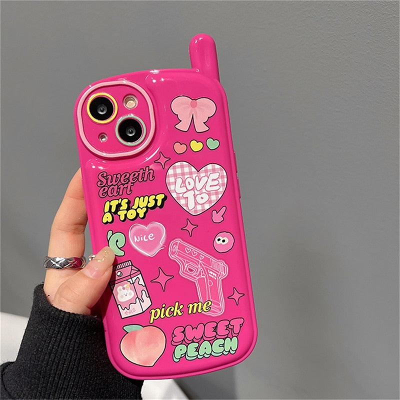 Case Pink Heart iPhone
