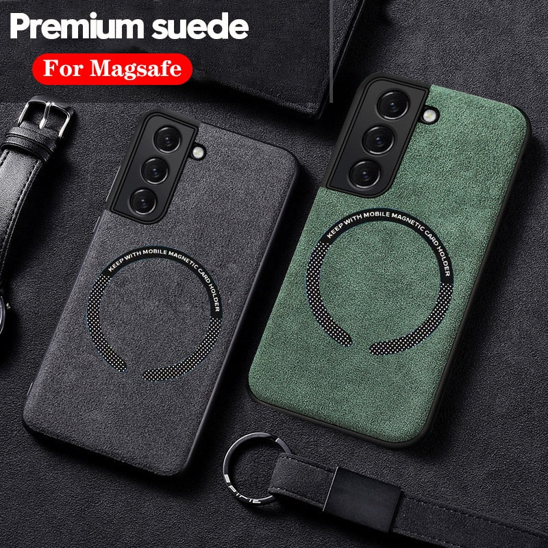Case Magsafe Couro Italy Samsung