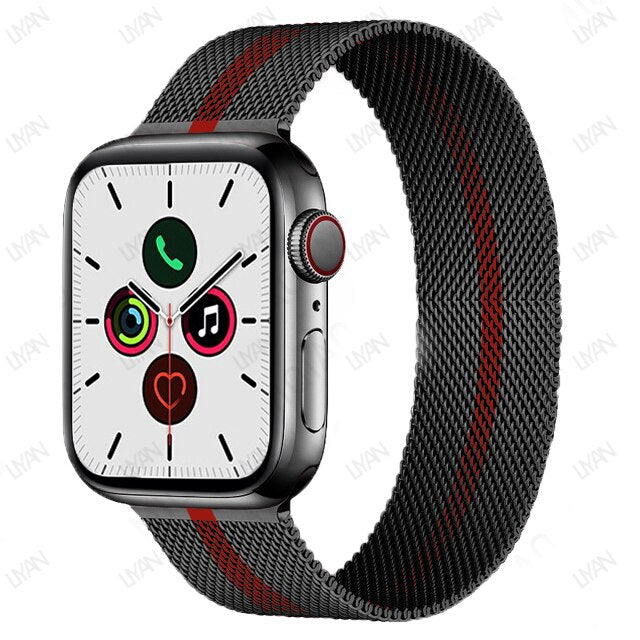 Pulseira Metal Magnética Colors Luxury Apple Watch