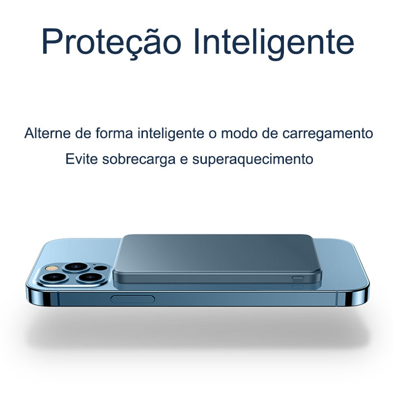 Carregador Full Portátil Indução - iPhone e Android