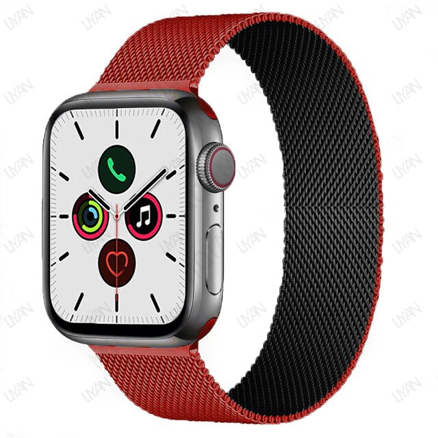Pulseira Metal Magnética Colors Luxury Apple Watch