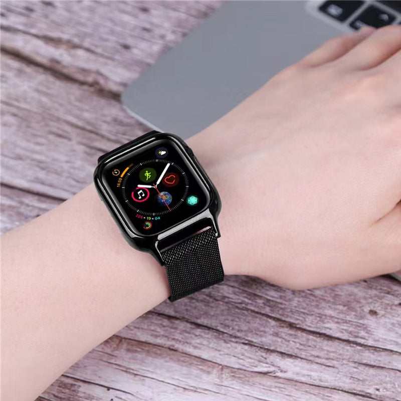 Case Metal Blindex c/ Pulseira Apple Watch