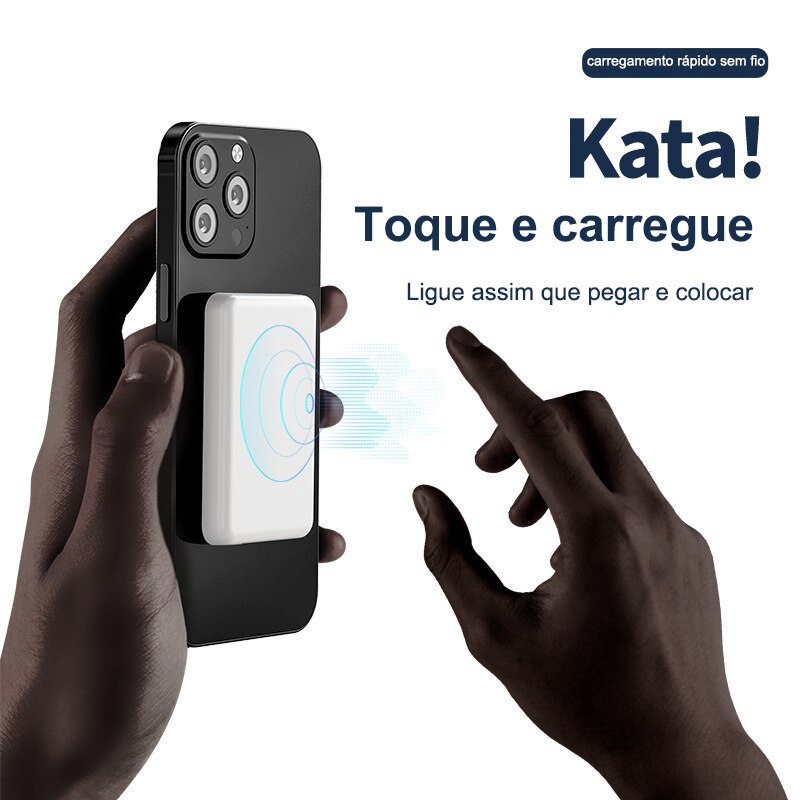 Carregador Full Portátil Indução - iPhone e Android