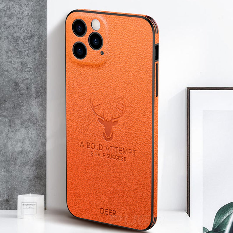 Case Couro Frame Luxury iPhone