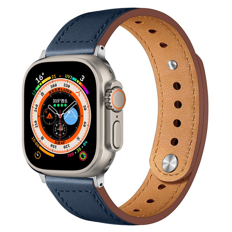 Pulseira de Couro Premium Slim para Apple Watch