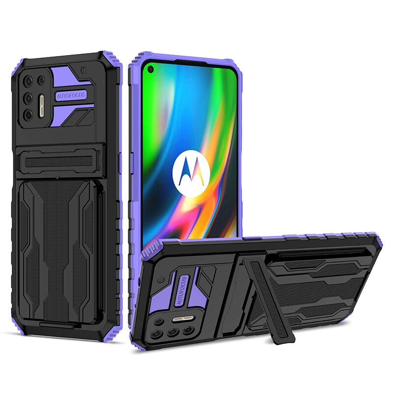 Case Anti Choque Luxo c/ Espaço para Cartão - Para Motorola