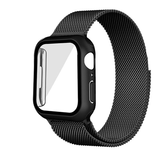 Case Metal Blindex c/ Pulseira Apple Watch