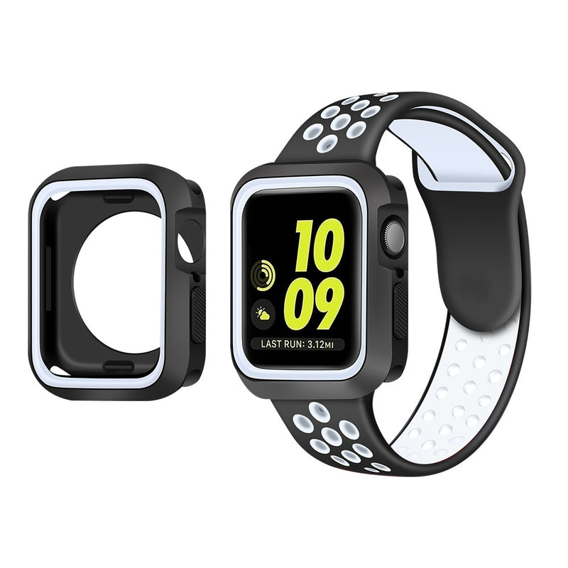 Case Silicone Sports c/ Pulseira Apple Watch