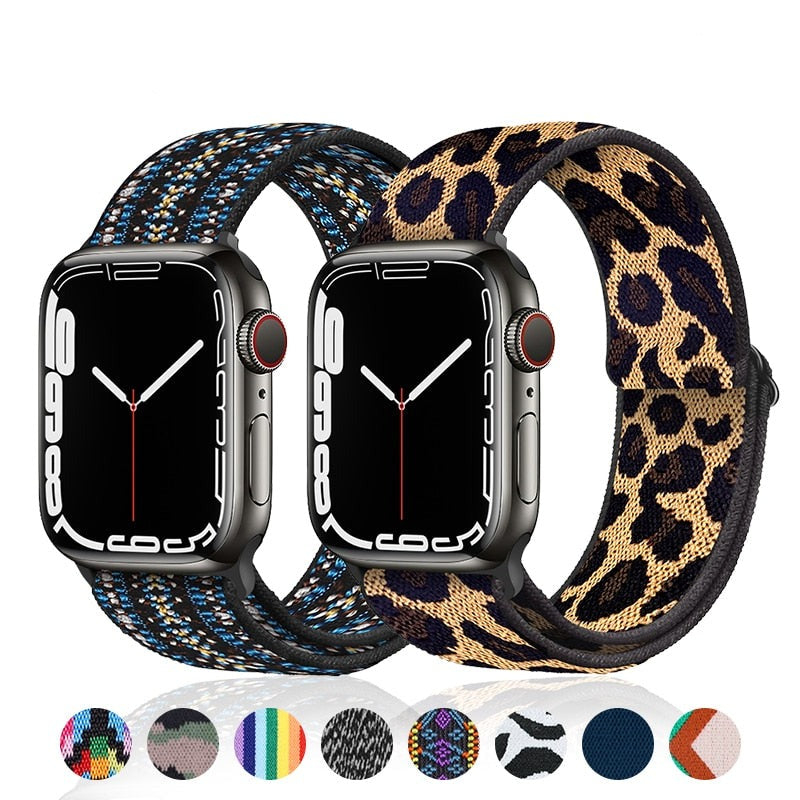 Pulseira Nylon Texturizada Luxo Apple Watch