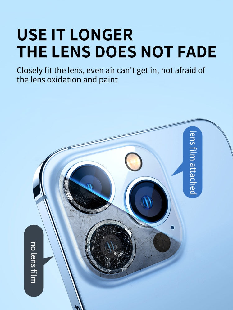 Lentes Protetoras de Câmera de Luxo - Para iPhone Linha 14 & 15
