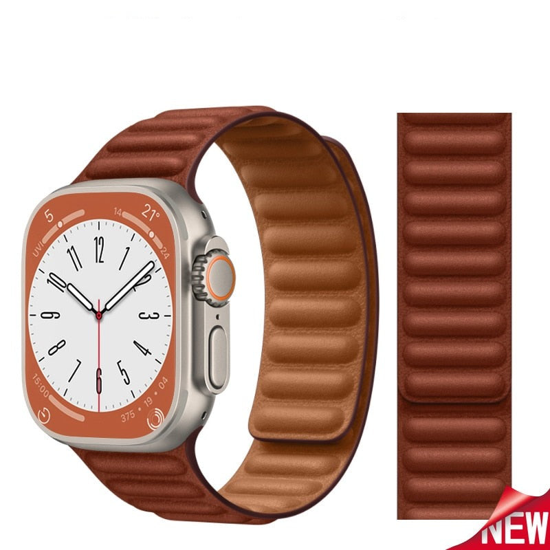 Pulseira Soft Couro e Silicone para Apple Watch