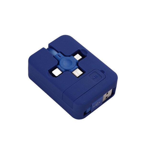 Cabo Carregador 3 em 1 c/ Suporte - iOS e Android | SmartCharger Turbo