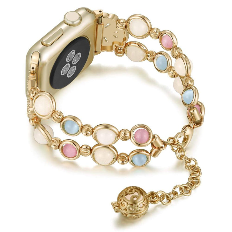 Bracelete Perolas Luminous Luxo Apple Watch