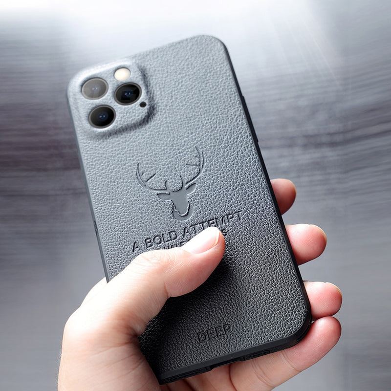 Case Couro Frame Luxury iPhone
