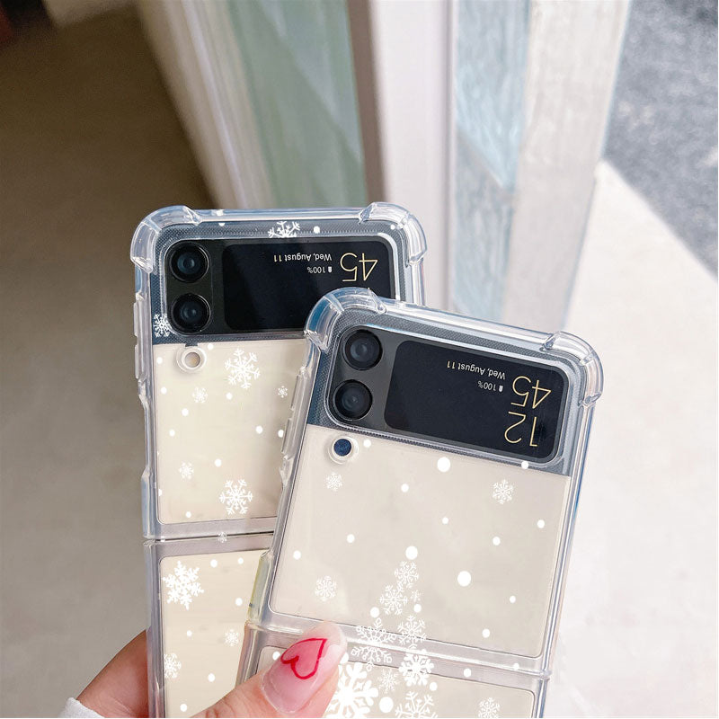 Case Clear Merry Christmas Samsung Z Flip