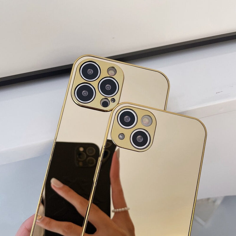 Case Espelhada Gold iPhone