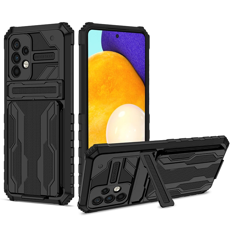 Case Anti Choque Luxo c/ Espaço para Cartão - Para Samsung