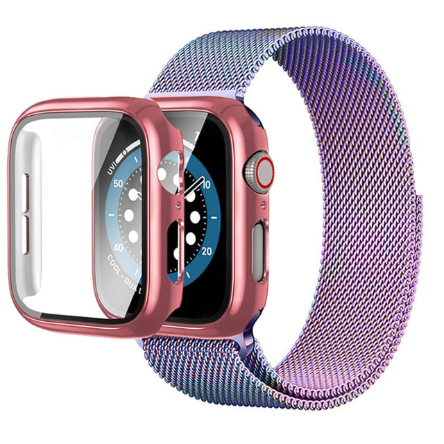 Case Metal Blindex c/ Pulseira Apple Watch
