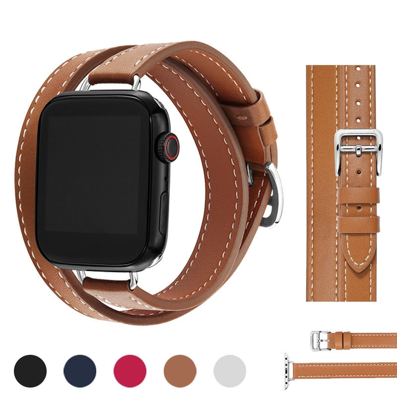 Pulseira Couro Slim Premium para Apple Watch