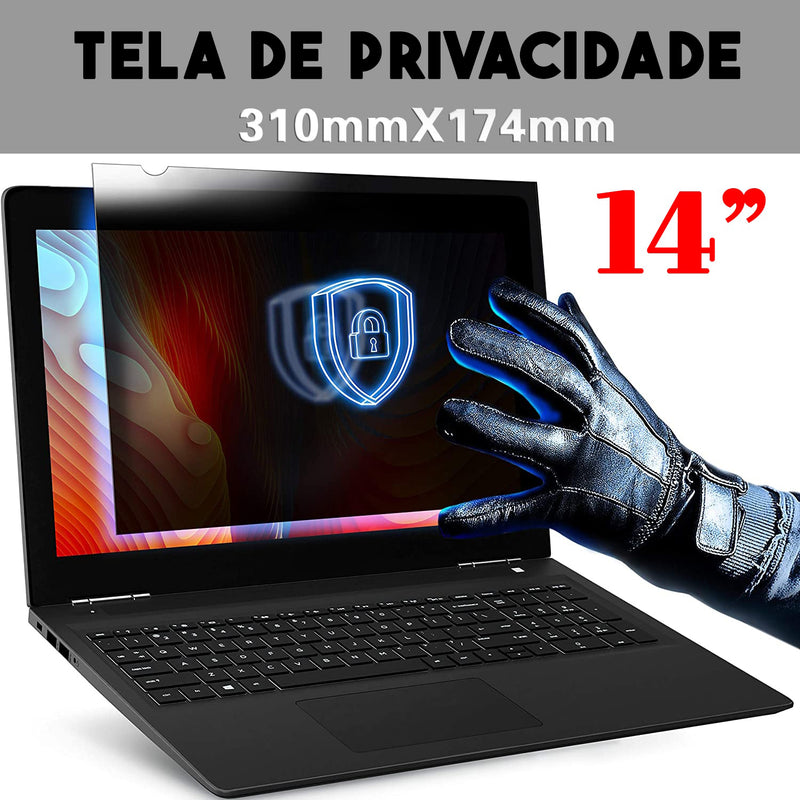 Pelicula Protetora com Filtro de Privacidade - Para Laptop 13 Polegadas