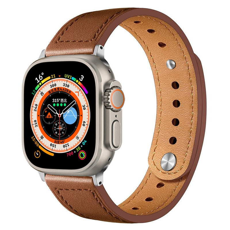 Pulseira de Couro Premium Slim para Apple Watch