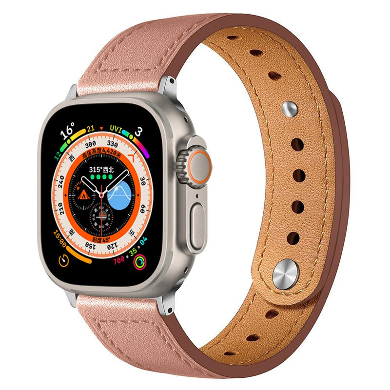 Pulseira de Couro Premium Slim para Apple Watch