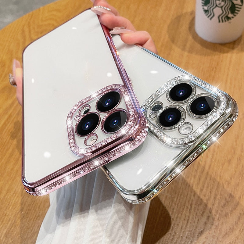 Case Luxuosa Glitter Diamante iPhone
