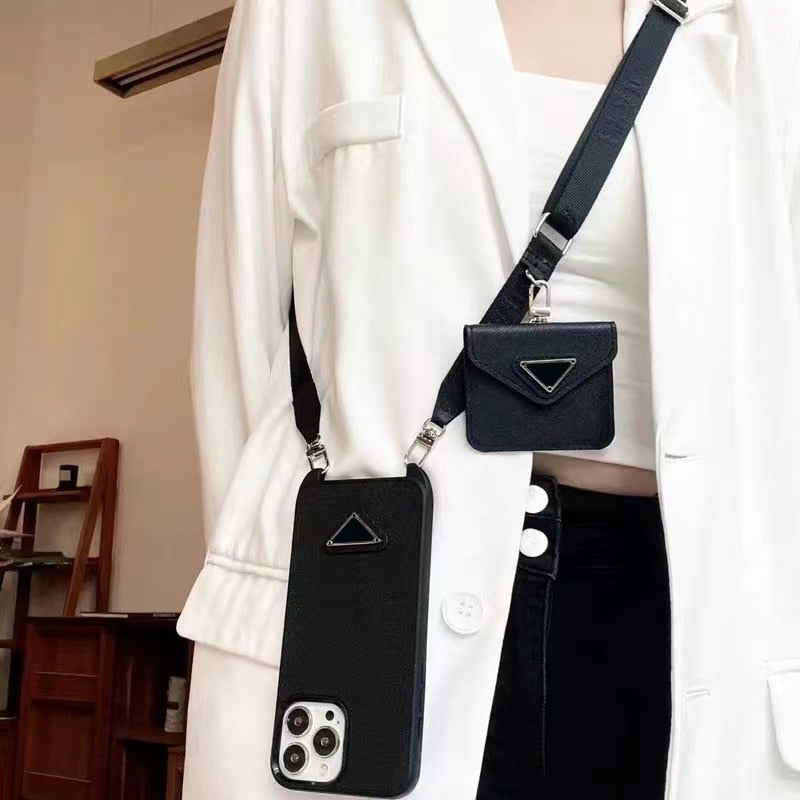 Case Triangule Crossbody c/ mini Bag - Para iPhone