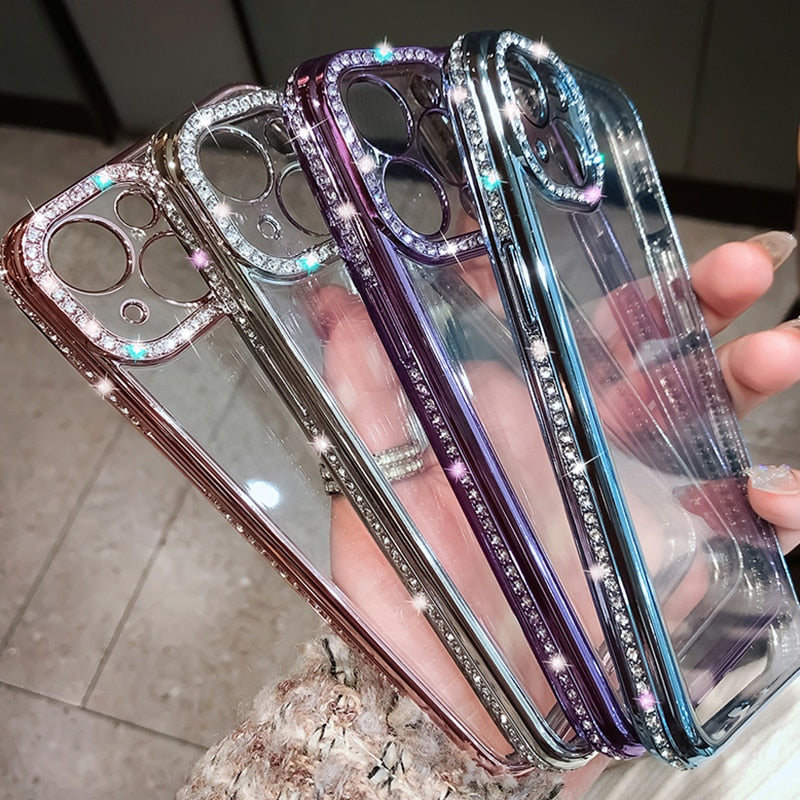 Case Luxuosa Glitter Diamante iPhone