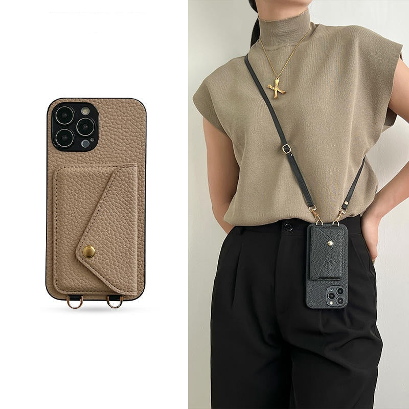 Case Carteira Crossbody Luxury iPhone