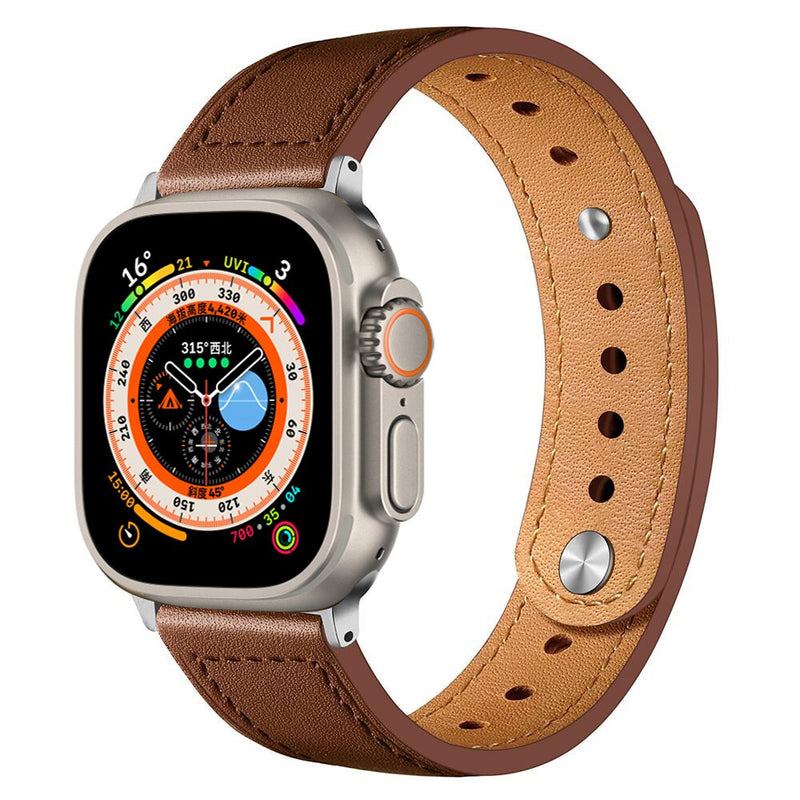 Pulseira de Couro Premium Slim para Apple Watch