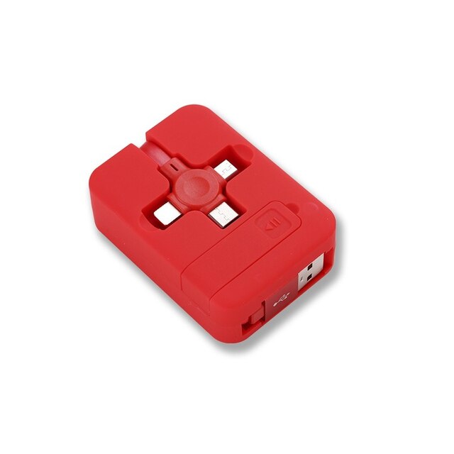 Cabo Carregador 3 em 1 c/ Suporte - iOS e Android | SmartCharger Turbo