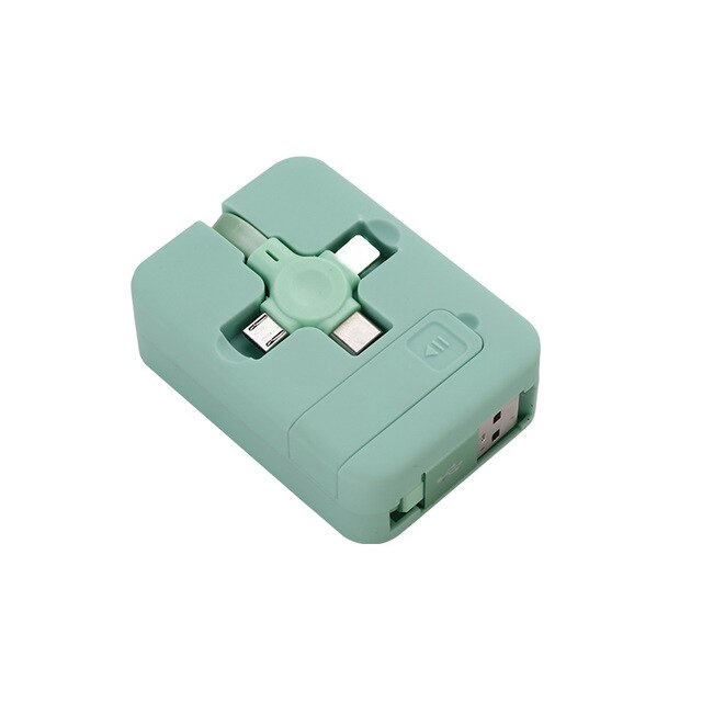 Cabo Carregador 3 em 1 c/ Suporte - iOS e Android | SmartCharger Turbo