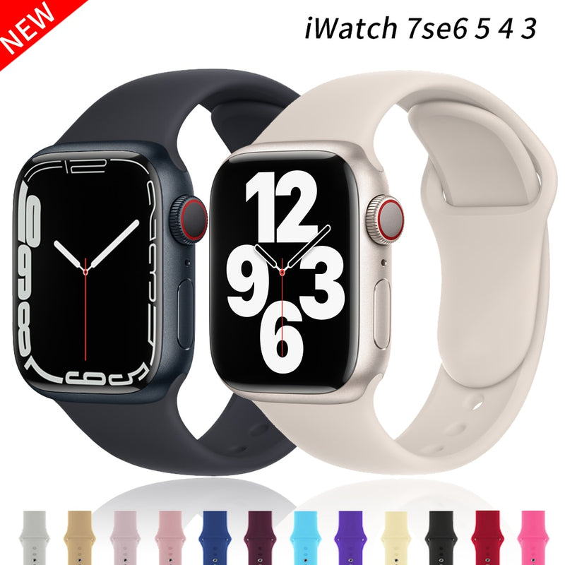 Pulseira Silicone Colorful Apple Watch