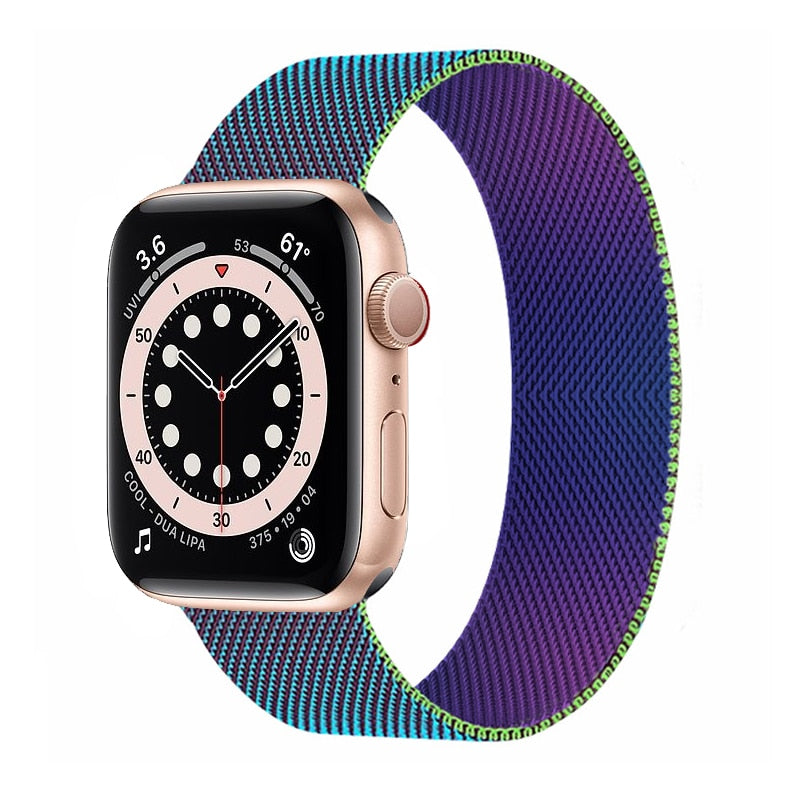 Pulseira Metal Magnética Colors Luxury Apple Watch