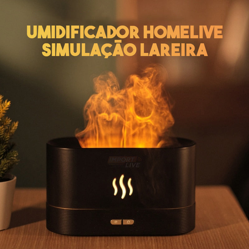 Umidificador Homelive - Simulação Lareira