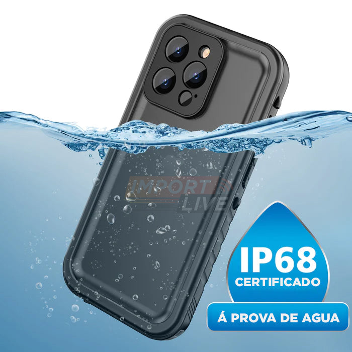 Case Blindada Iphone a prova d'água c/ Strap